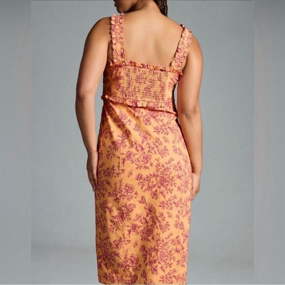 Anthropologie The Linden Slim Square-Neck Dress NEW Plus Size 3X - Picture 2 of 9